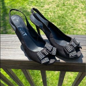 🌸Report - Black Sling Back Dress Shoes